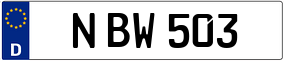 Trailer License Plate